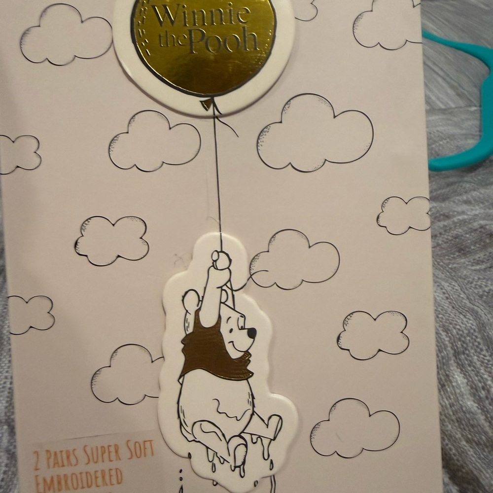 Disney Winnie the Pooh Socks - Cream and Brown